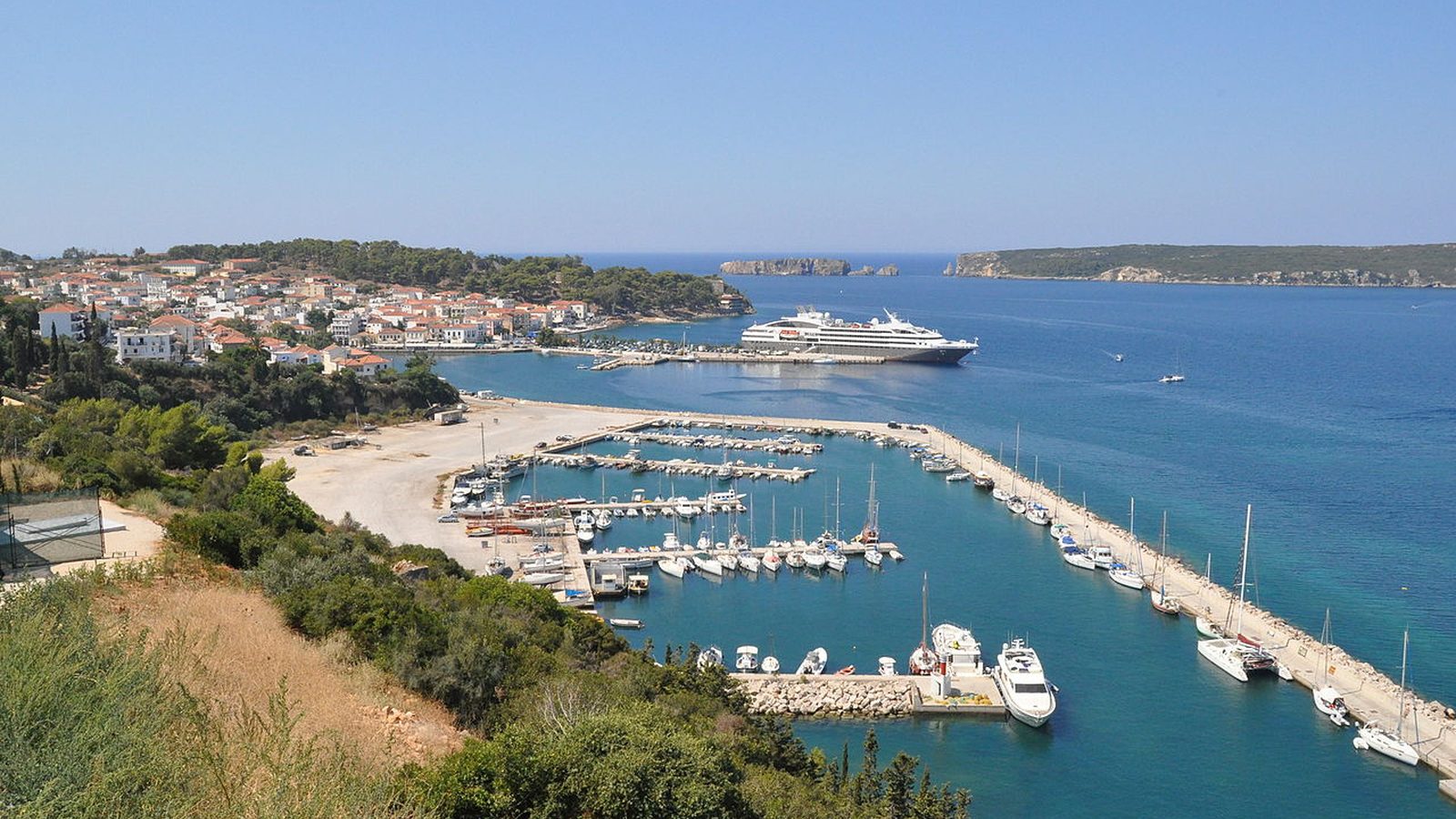 Pylos harbour and marina on Navarino Bay