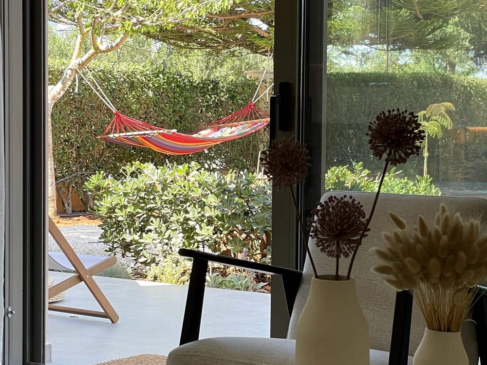 Hammock terrace at House I