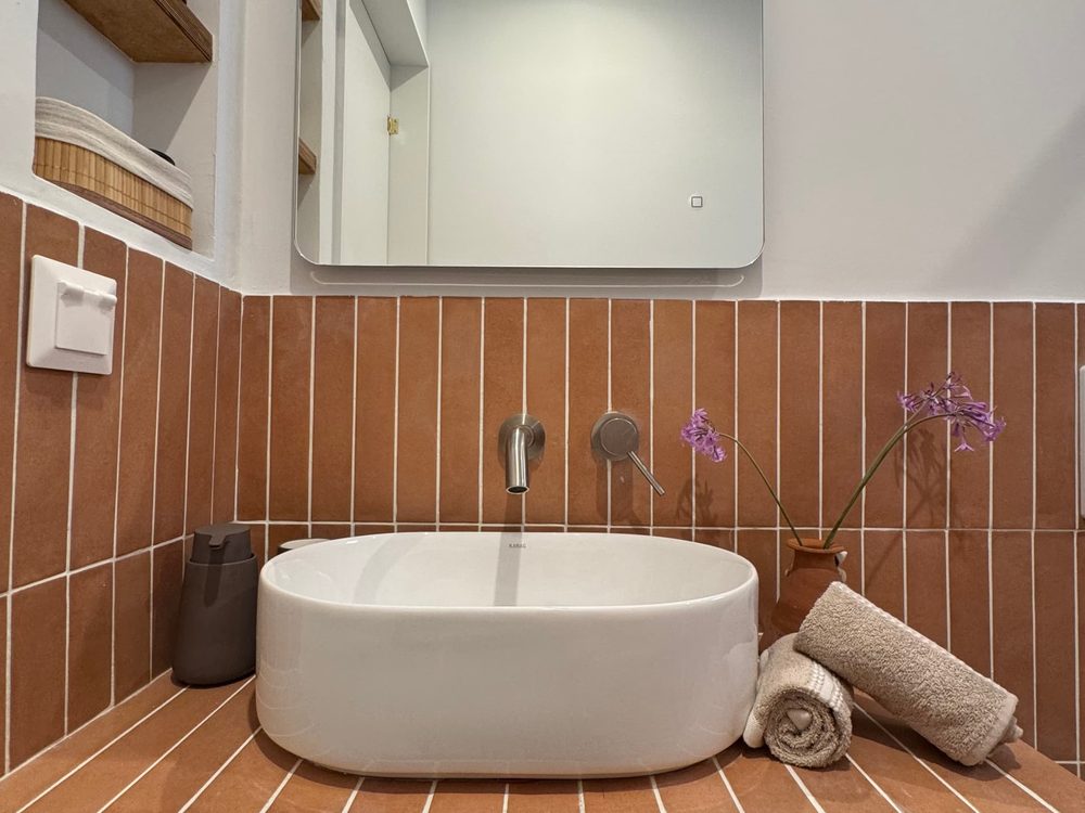 Terracotta bathroom